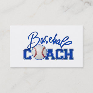 Baseball Coach Business Cards
