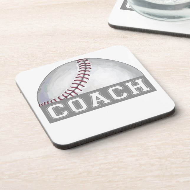 Baseball Coach Coaster (Left Side)