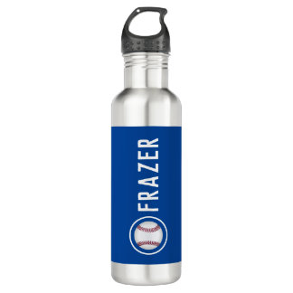 Baseball coach gift personalised 710 ml water bottle
