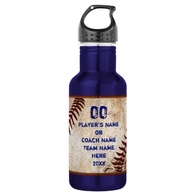 Baseball Coach Gifts, Senior Baseball Gift Ideas 532 Ml Water Bottle (Front)