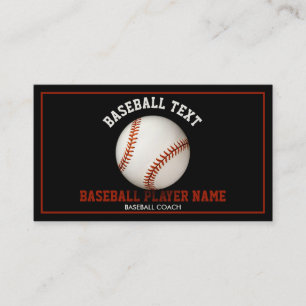 Baseball Coach Illustration for Teams and Lessons Business Card