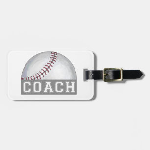 Baseball Coach Luggage Tag
