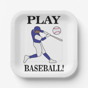 Baseball Coach Player Sports Birthday Party Paper Plate