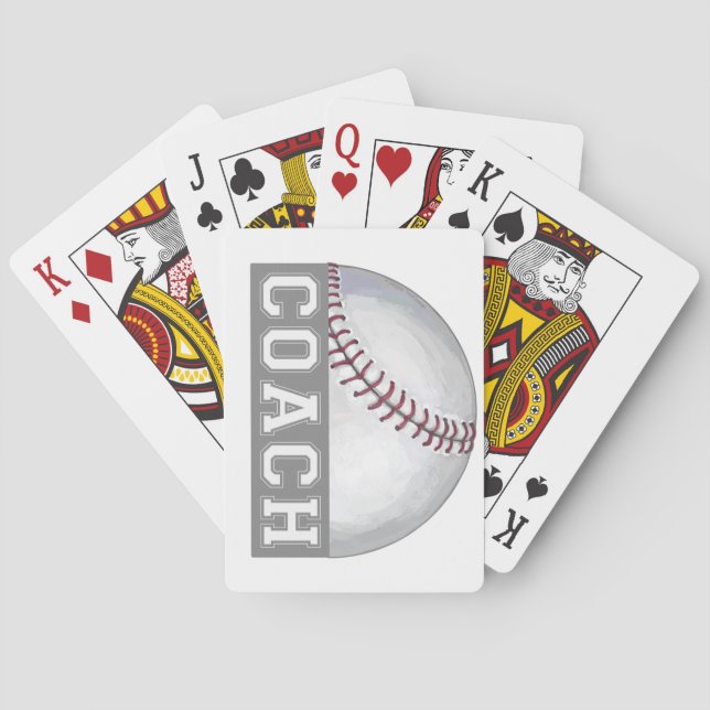 Baseball Coach Playing Cards (Back)