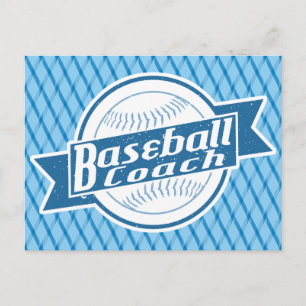 Baseball Coach Postcard