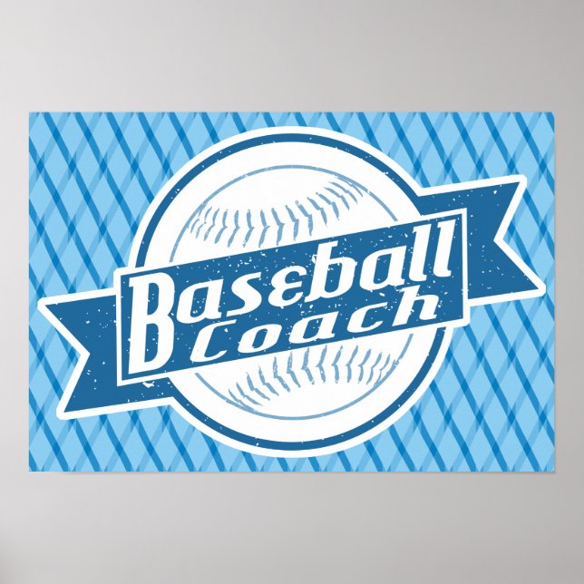 Baseball Coach Poster Print (Front)