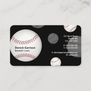Baseball Coach Professional Business Card