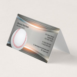 Baseball Coach Professional Business Card