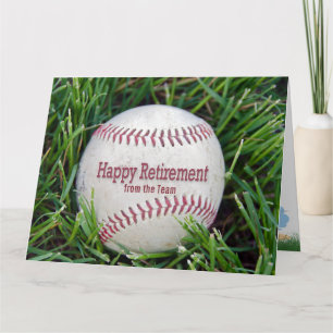 Baseball Coach Retirement Card