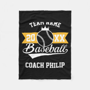 Baseball Coach Retirment Team Mom Player Team Gift Fleece Blanket