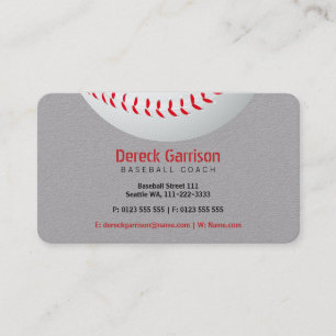 Baseball Coach Sport Business Card