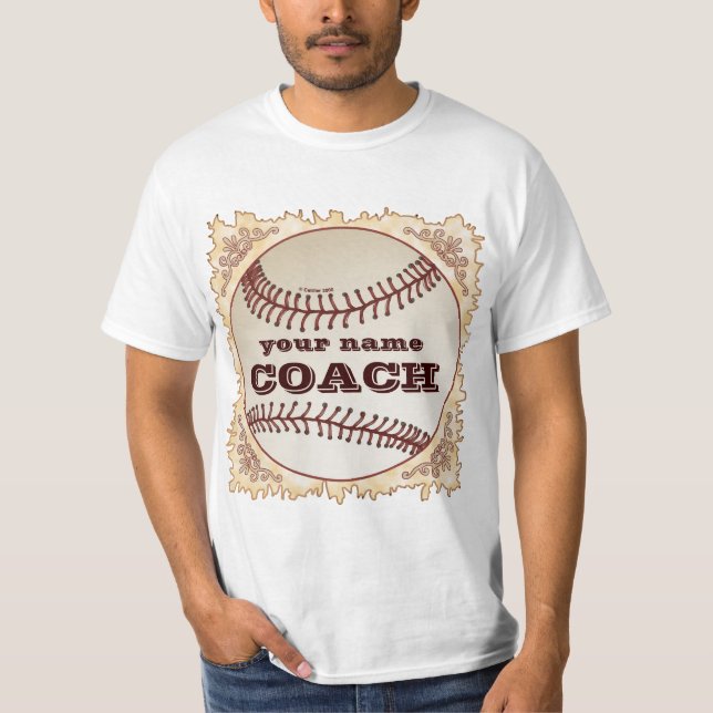 Baseball Coach  T-Shirt (Front)