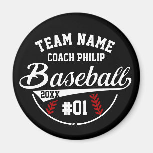 Baseball coach team Mom player thank you gift Magnet