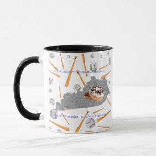 Baseball, coffee and doughnuts in Kentucky Mug