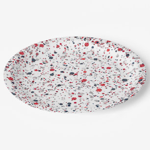 Baseball Confetti, Transparent-PAPER PARTY PLATES