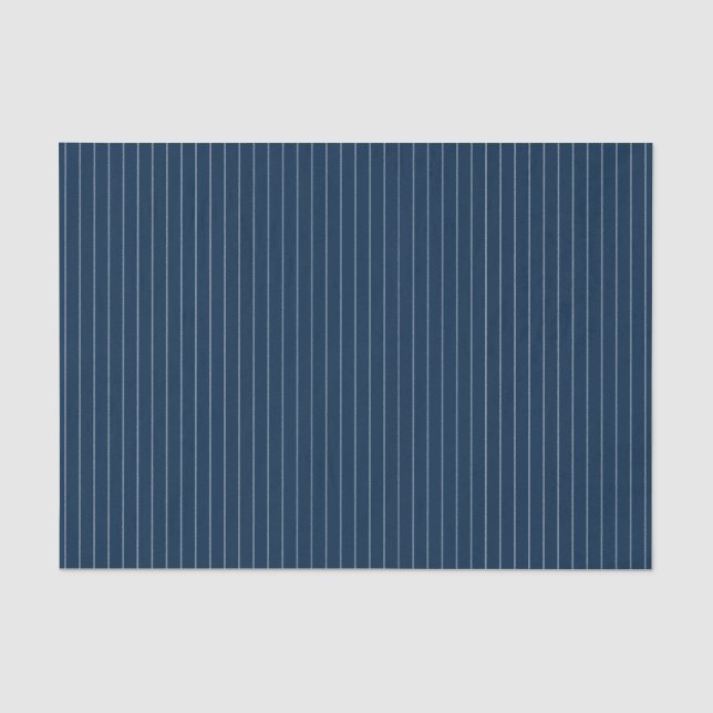 Baseball Coord Stripes Blue 03-TISSUE WRAP PAPER (Front)