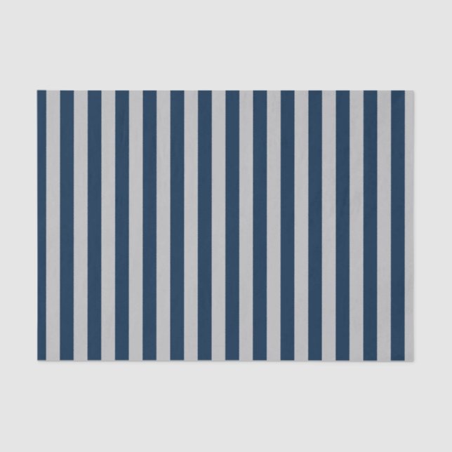 Baseball Coord Stripes Blue 18-TISSUE WRAP PAPER (Front)