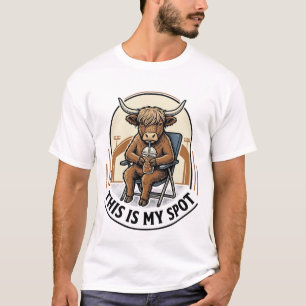 Baseball Cow Shirt With Iced Coffee Mascot