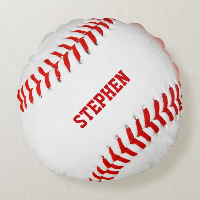 Baseball Custom Round Pillow (Front)