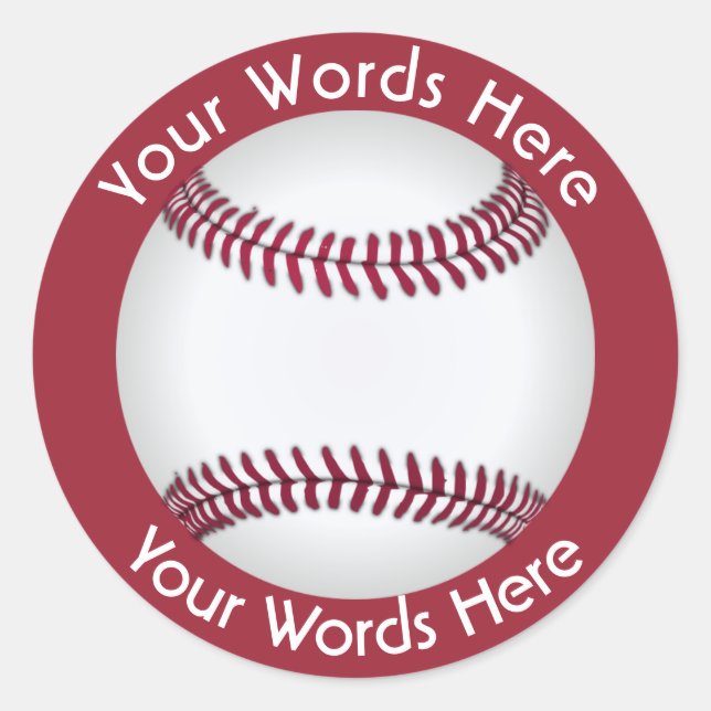 Baseball Custom Sticker (Front)