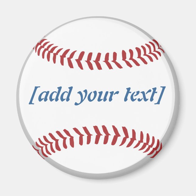 Baseball [custom text] magnet (Front)