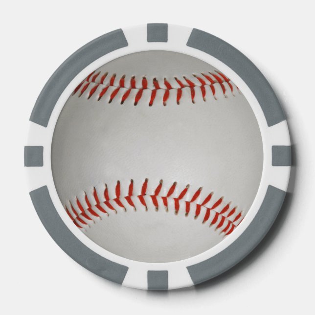 Baseball customisable poker chips (Front)