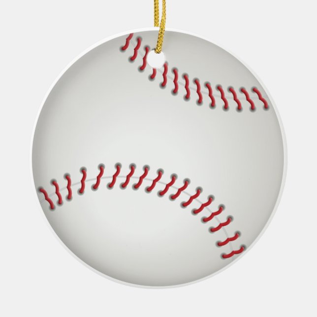 Baseball - customised ornament (Front)
