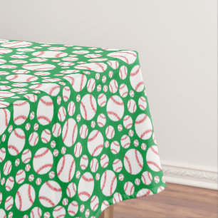 Baseball Cute Sports 1st Birthday Party Tablecloth