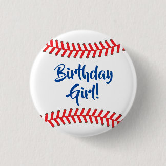 Baseball Cute Sports Kid's Birthday Party 3 Cm Round Badge