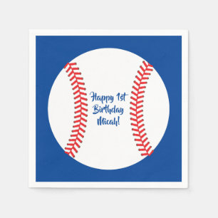 Baseball Cute Sports Kid's Birthday Party Napkin