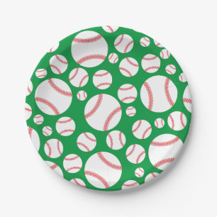 Baseball Cute Sports Kid's Birthday Party Paper Plate