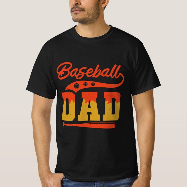 Baseball Dad Baseball Fan Gift T-Shirt (Front)