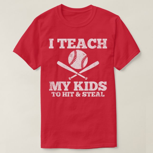Baseball Dad Baseball Mum T-Shirt (Design Front)