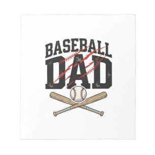 Baseball Dad Distressed Vintage Engraving Shirt De Notepad