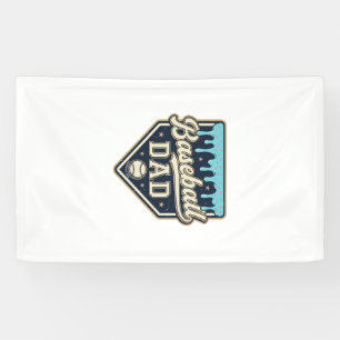 Baseball Dad Drippy Home Plate Vintage Vector Desi Banner