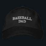 Baseball Dad Embroidered Cap, Sports Theme  Embroidered Hat<br><div class="desc">Elevate your baseball game day style with our Embroidered "BASEBALL DAD" Cap. Proudly declaring your role as a devoted baseball dad, this cap features meticulous embroidery for a stylish and timeless look. Whether you're cheering from the stands or running errands, this cap makes a statement and is an excellent gift...</div>