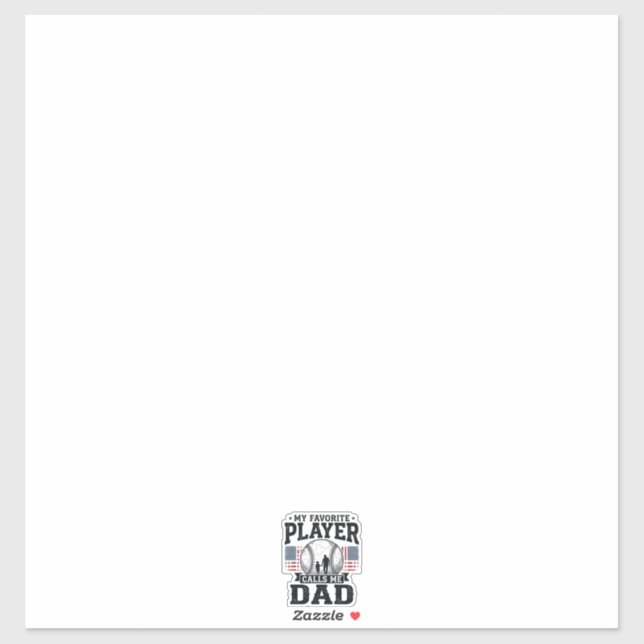 Baseball Dad Favourite Player Vintage Vector Desig (Sheet)