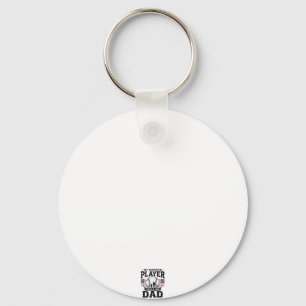 Baseball Dad Favourite Player Vintage Vector Desig Key Ring