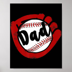 Baseball Dad  for Baseball Softball Mum  Poster