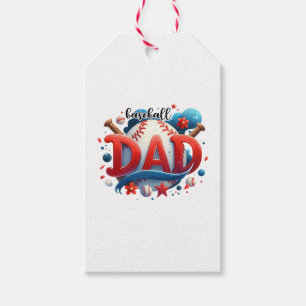Baseball Dad Gift Tags