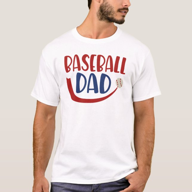 Baseball Dad Men's T-Shirt (Front)