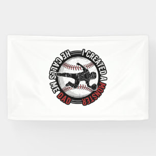 Baseball Dad Monster Vintage Catcher Shirt Design_ Banner