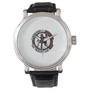 Baseball Dad Monster Vintage Catcher Shirt Design_ Watch