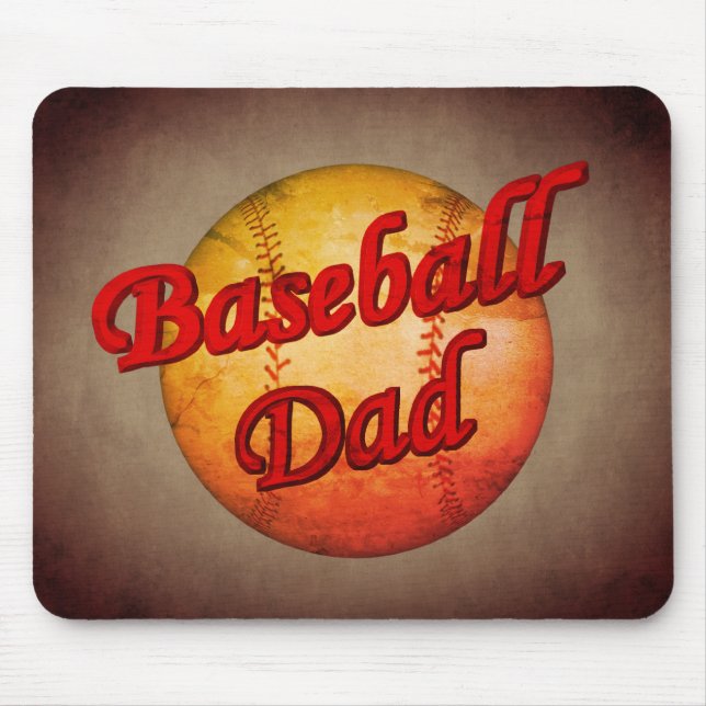 Baseball Dad  Mouse Pad (Front)