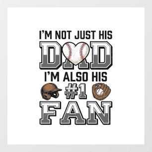 Baseball Dad Number 1 Fan Vintage Shirt Design_1