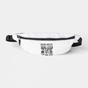 Baseball Dad Number 1 Fan Vintage Shirt Design_1 Bum Bags