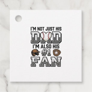 Baseball Dad Number 1 Fan Vintage Shirt Design_1 Favour Tags