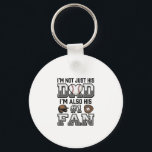 Baseball Dad Number 1 Fan Vintage Shirt Design_1 Key Ring<br><div class="desc">Baseball Dad Number 1 Fan Vintage Shirt Design_1</div>