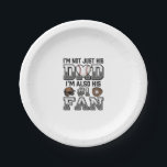 Baseball Dad Number 1 Fan Vintage Shirt Design_1 Paper Plate<br><div class="desc">Baseball Dad Number 1 Fan Vintage Shirt Design_1</div>