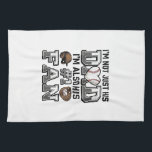Baseball Dad Number 1 Fan Vintage Shirt Design_1 Tea Towel<br><div class="desc">Baseball Dad Number 1 Fan Vintage Shirt Design_1</div>